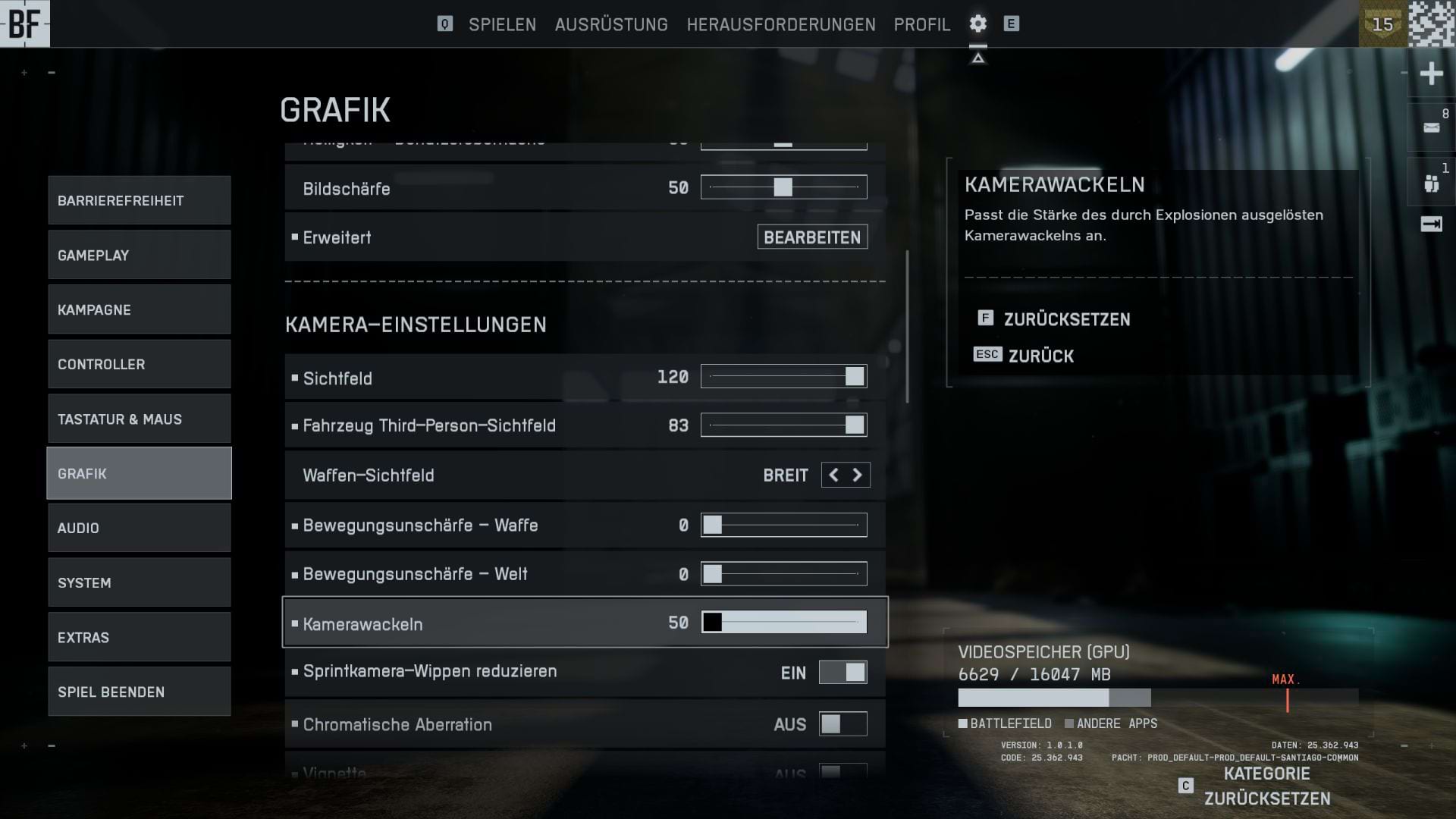 BF6 Grafikeinstellungen