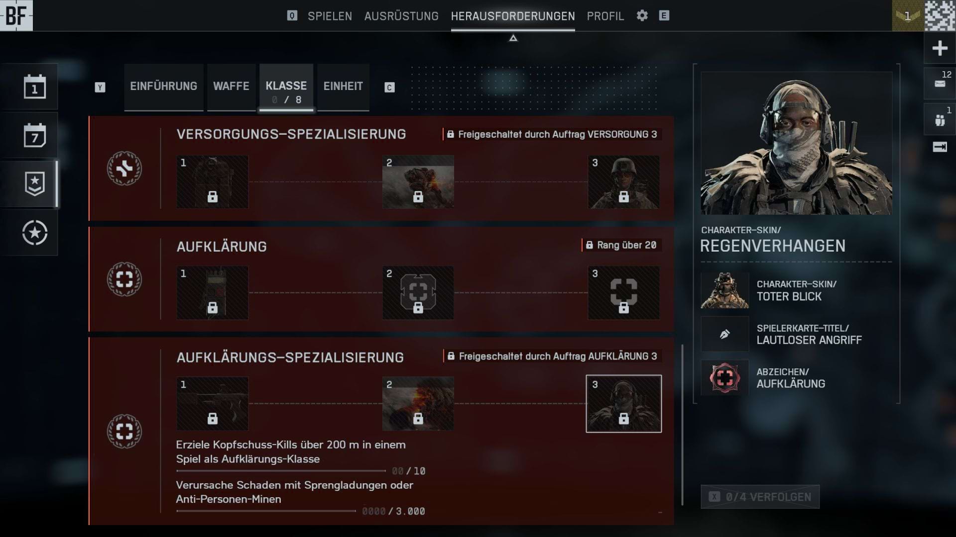 Battlefield 6 Herausforderungen Aufklärungs-Spezialisierung 3