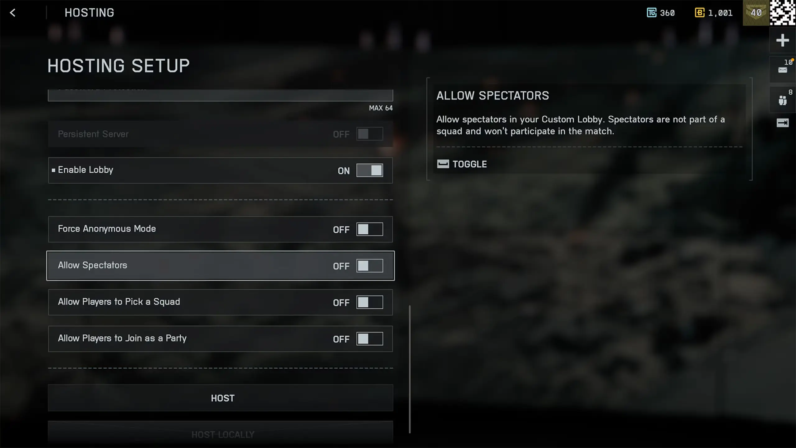 benutzerdefinierte Lobby in Battlefield 6 erstellen