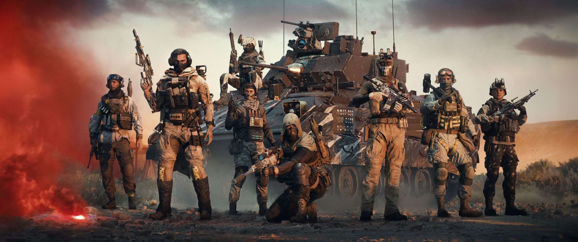 Battlefield 6 Soldaten stehen vor Panzer