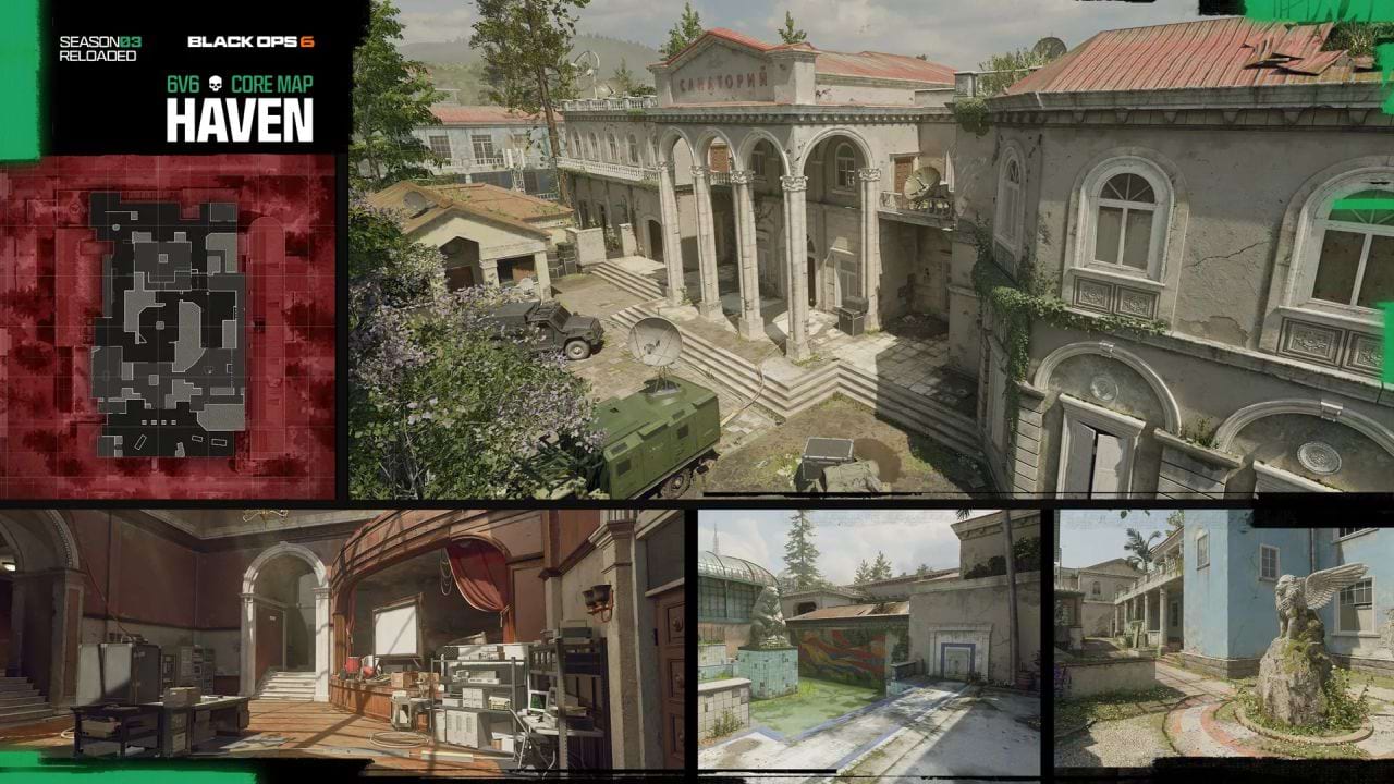 Call of Duty Black Ops 6 Map Karte Haven