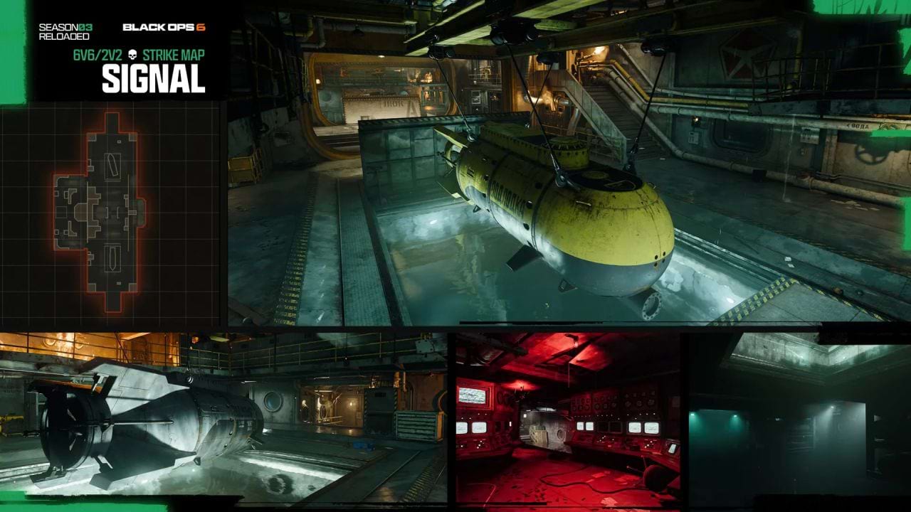 Call of Duty Black Ops 6 Map Karte Signal