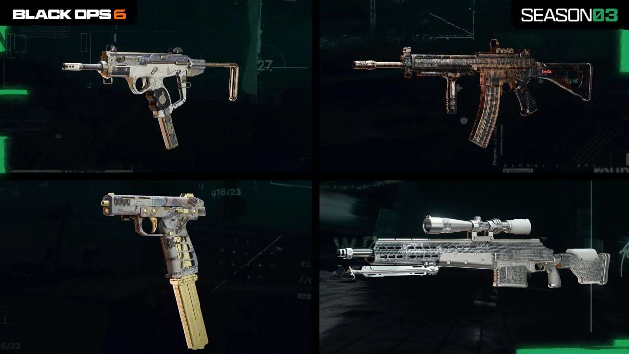 Call of Duty Black Ops 6 Warzone Season 3 Battle Pass Waffenbaupläne