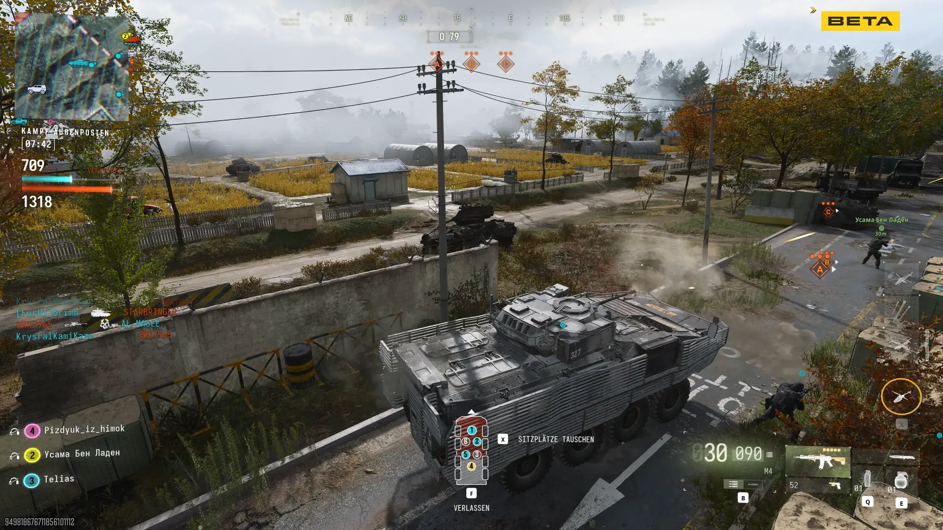 Freigeschalteter Panzer beim Kampfaußenposten in Modern Warfare 4