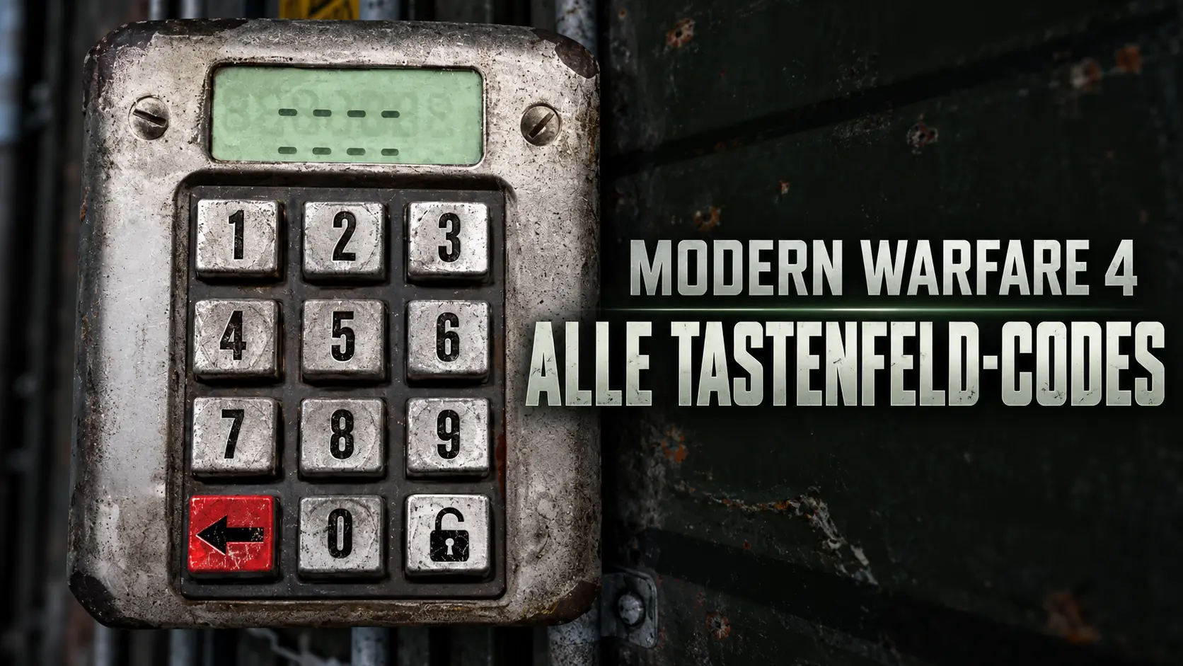 Modern Warfare 4: Alle Tastenfeld-Codes in Gestrandet