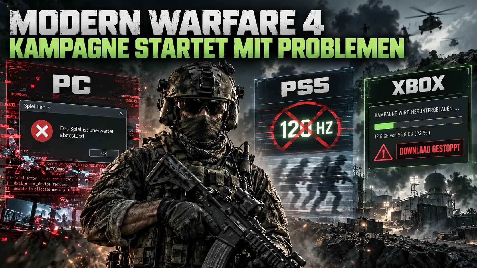 Modern Warfare 4 Kampagne startet mit Problemen – erste Lösungen helfen