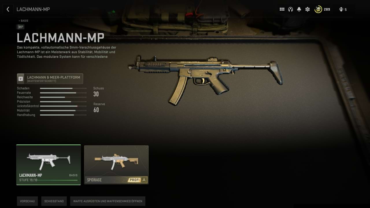 Lachmann MP - Maschinenpistole in Call of Duty Modern Warfare 2