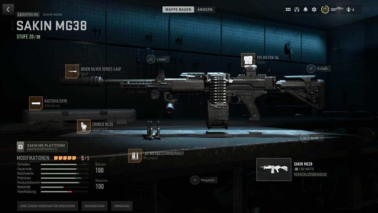 Sakin MG38: Loadout für das stärkste LMG in Call of Duty Warzone 2
