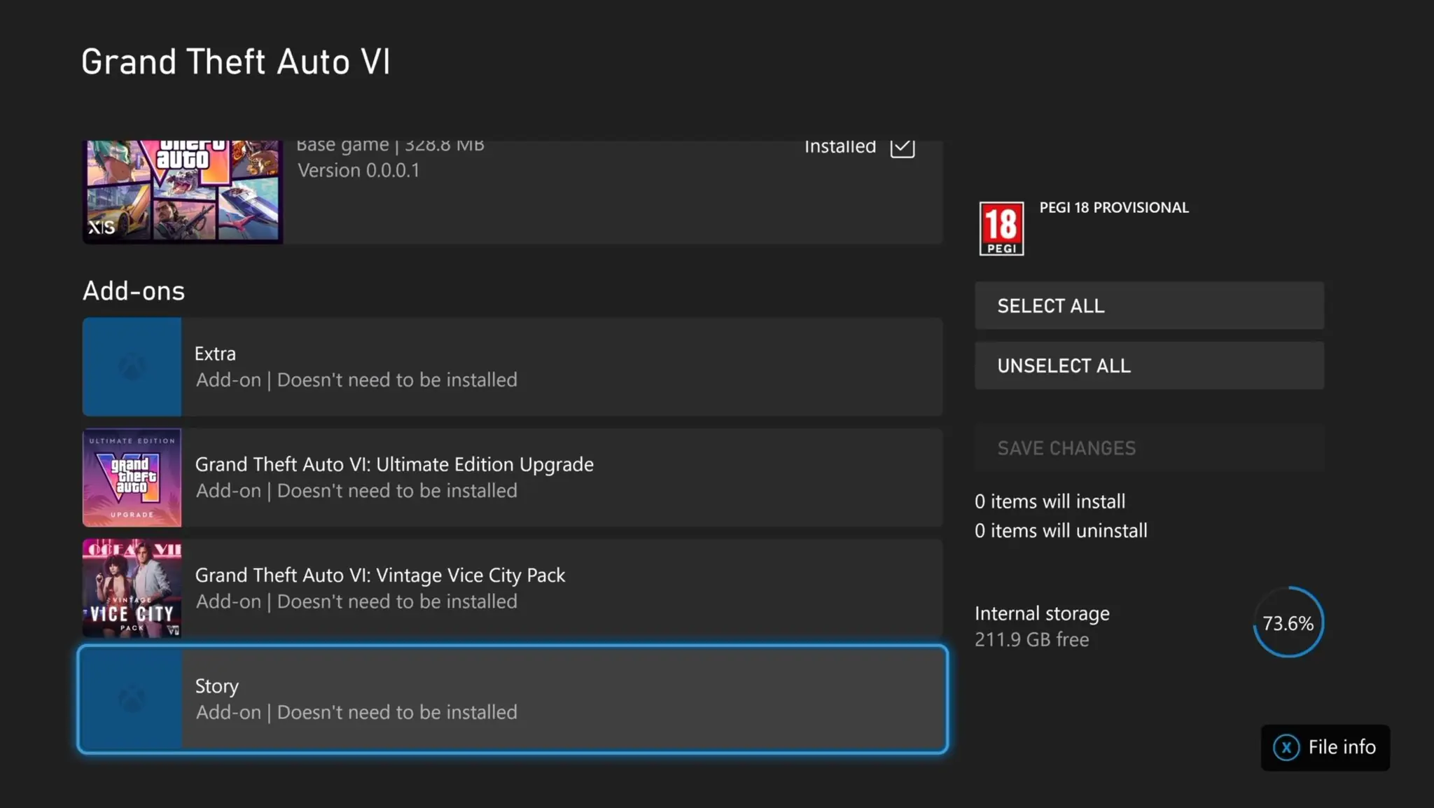 GTA 6: Xbox-Store-Leak deutet auf getrennte Downloads hin