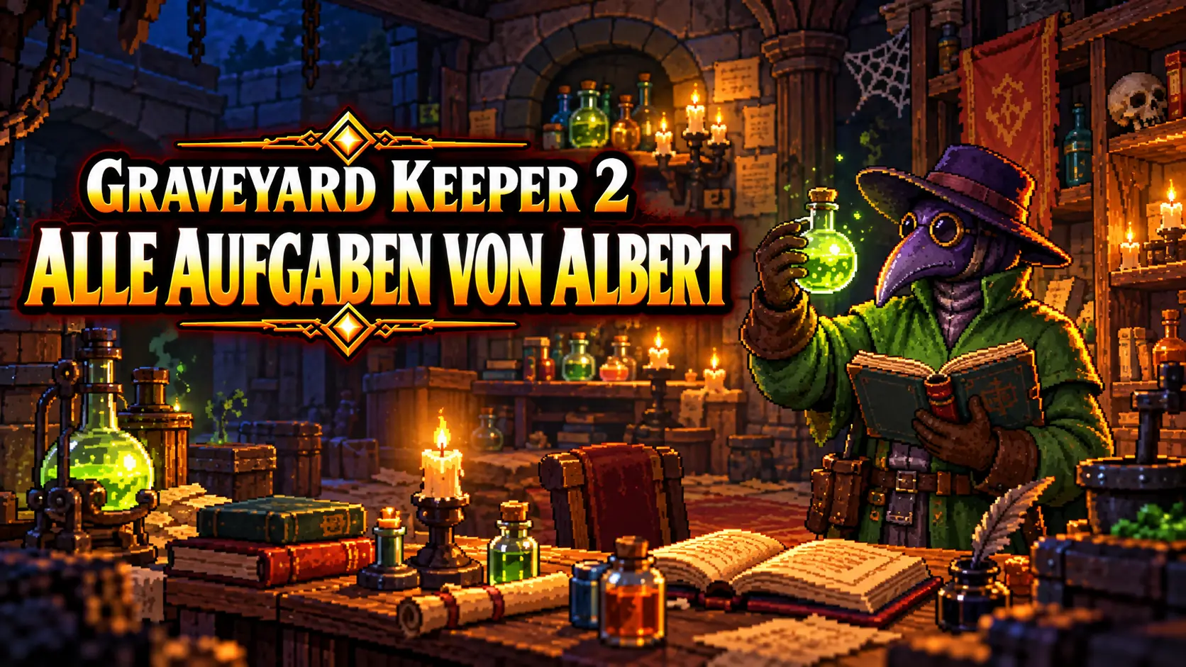 Graveyard Keeper 2: Alle Aufgaben von Albert mit Lösungen