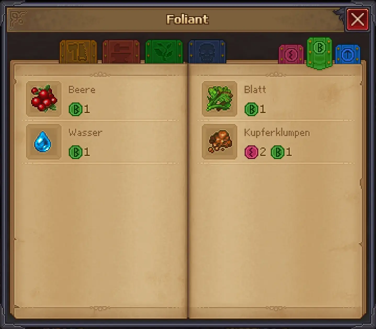 Alchemie-Zutaten in Graveyard Keeper 2