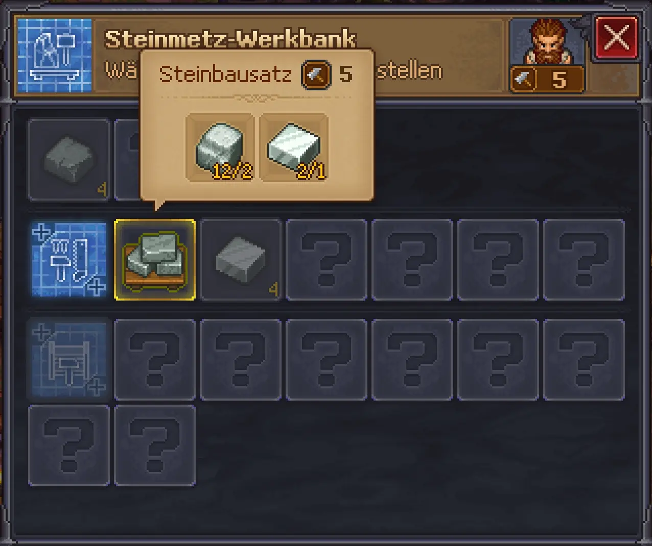Graveyard Keeper 2: Ressourcen der Kategorie Bausätze und Stoffe