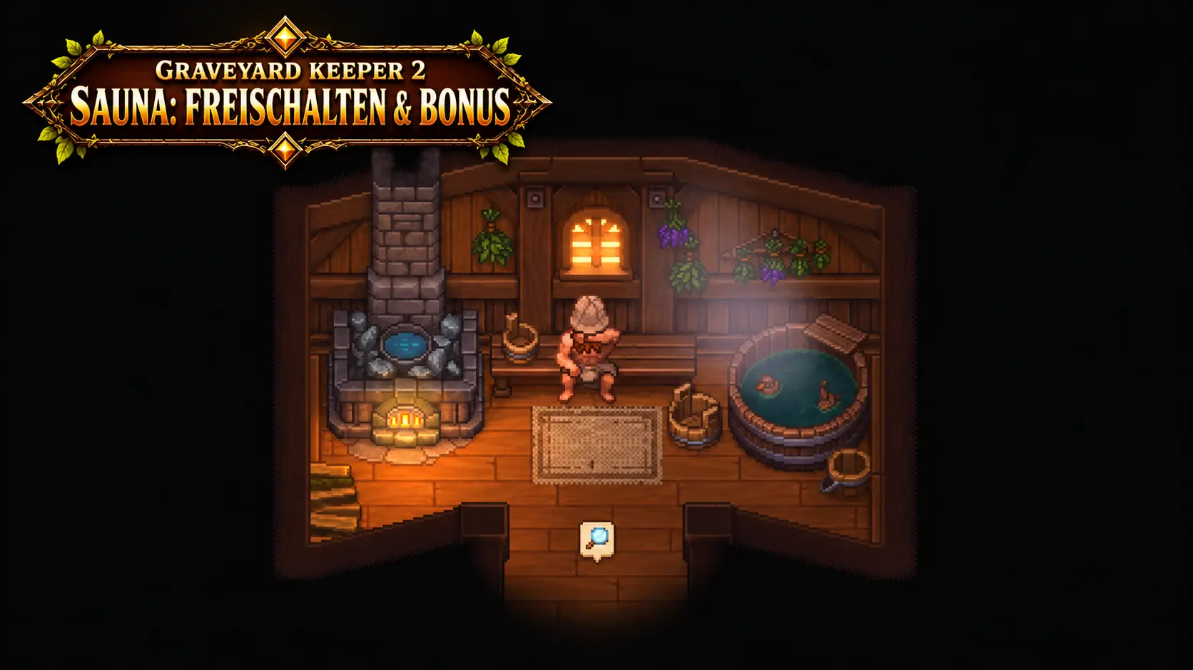 Graveyard Keeper 2 Sauna: Fundort, Freischaltung und Bonuseffekt