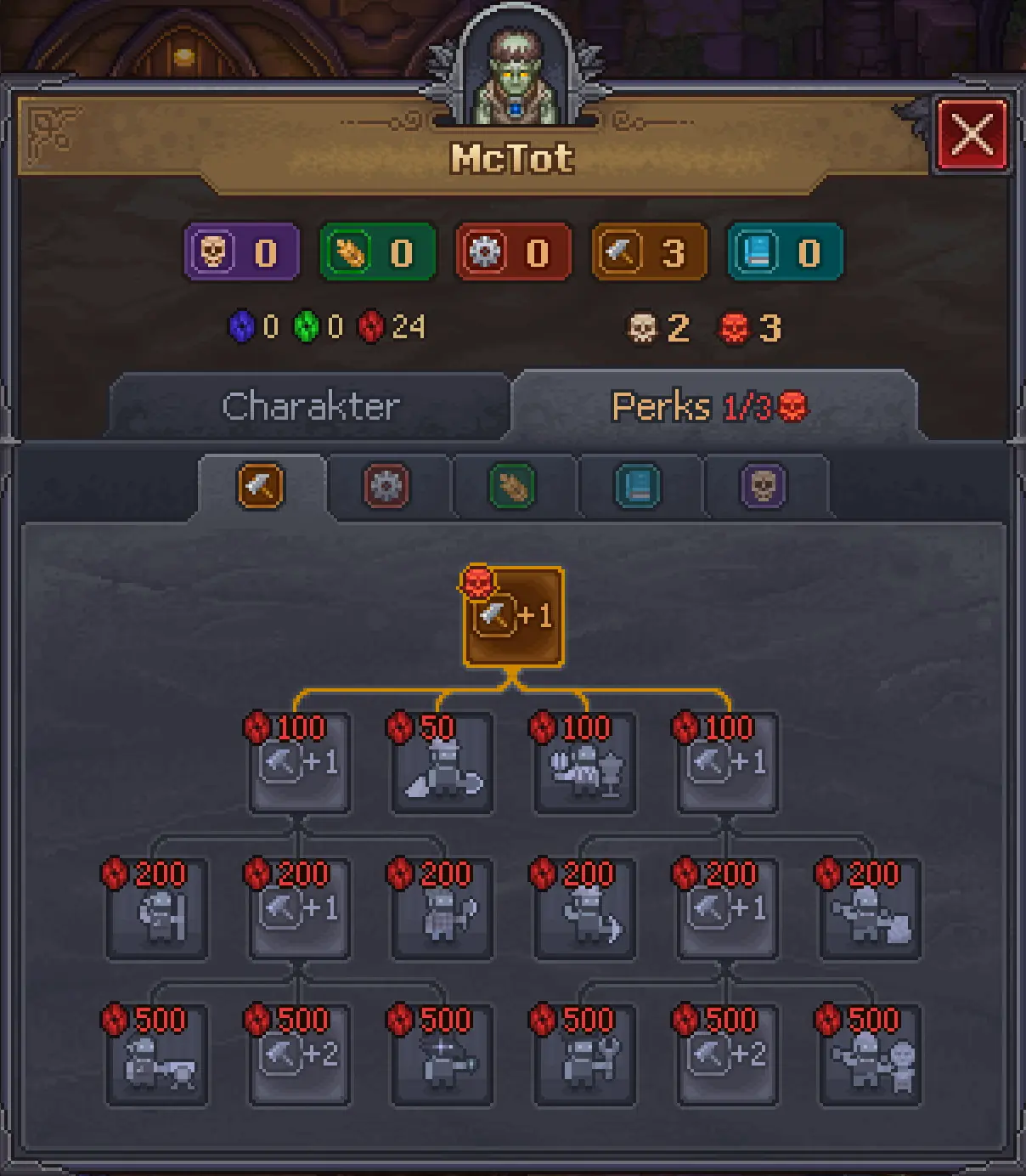 Talentbäume eines Zombies in Graveyard Keeper 2
