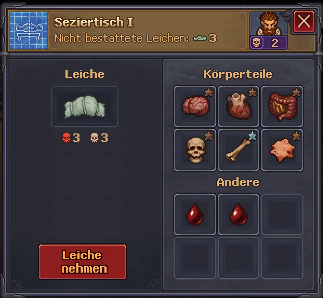 Zombie auf dem Seziertisch