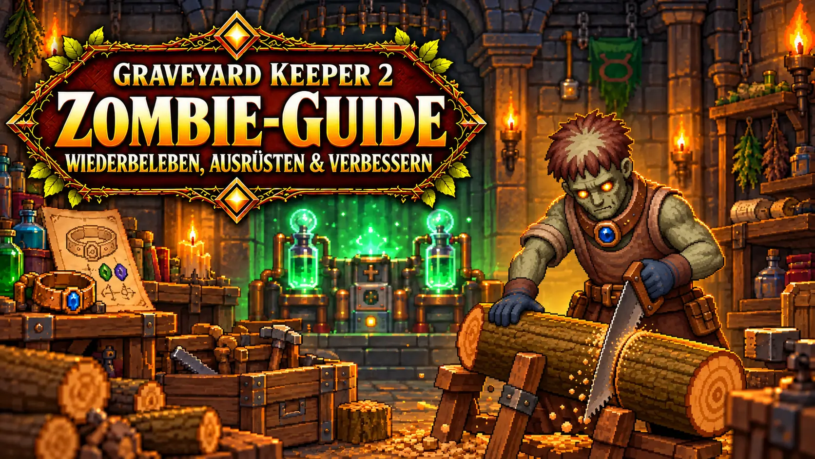 Graveyard Keeper 2: Zombies als Arbeiter freischalten und Produktion automatisieren