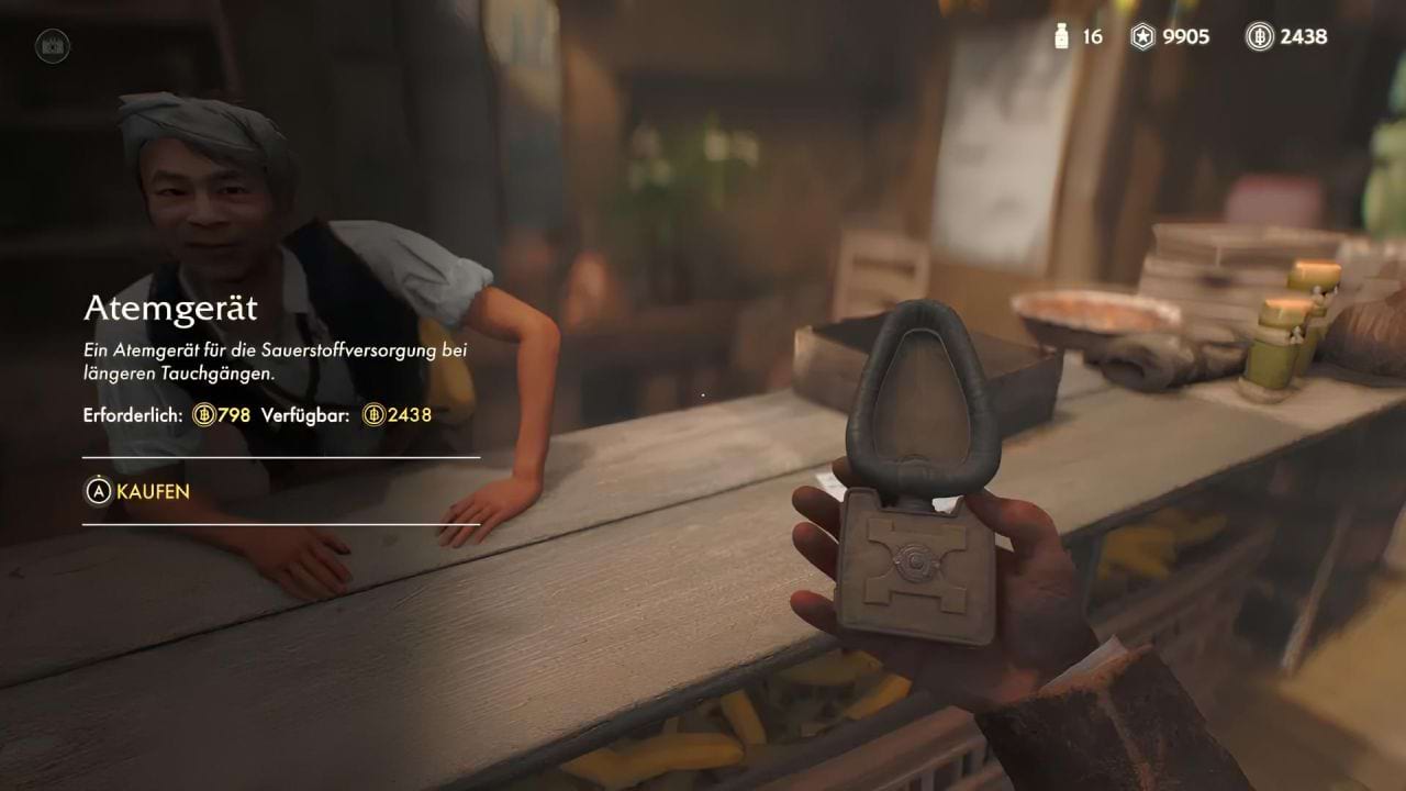 Indiana Jones und der Große Kreis Atemgerät