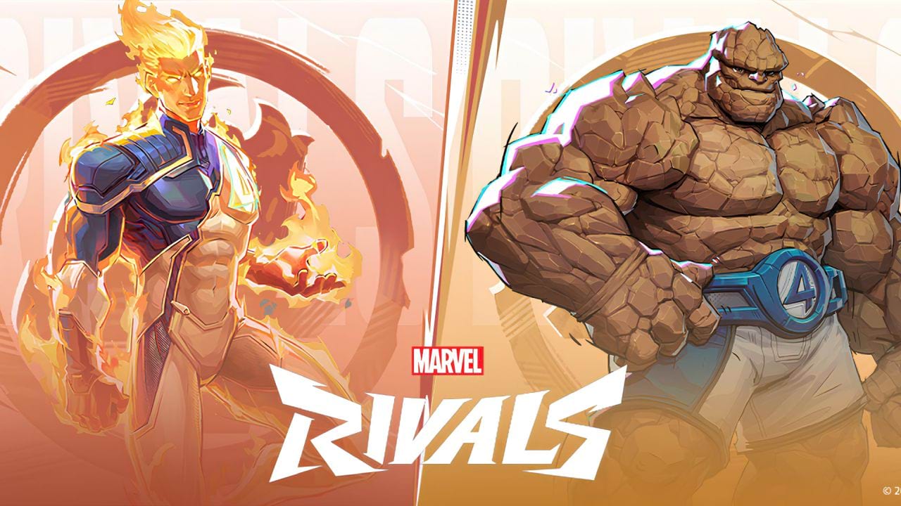 Fantastische Vier in Marvel Rivals – Die menschliche Fackel & Das Ding vorgestellt