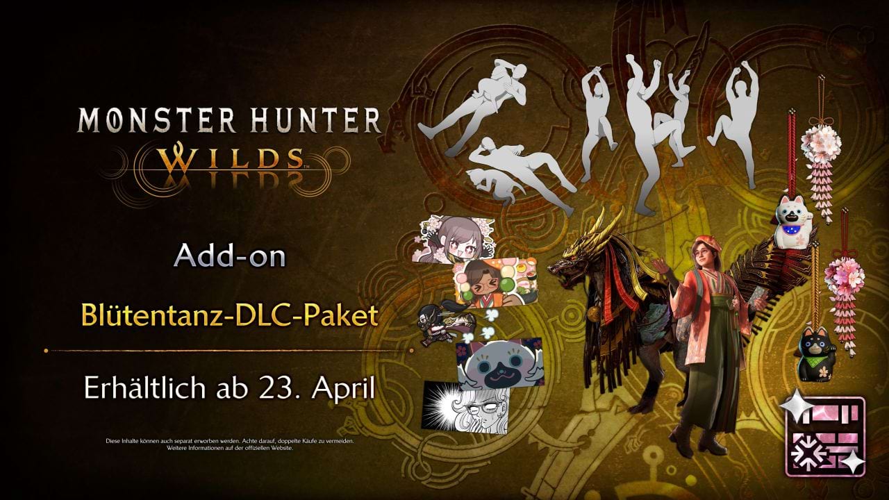 Monster Hunter Wilds Fest der Eintracht Blütentanz DLC Paket