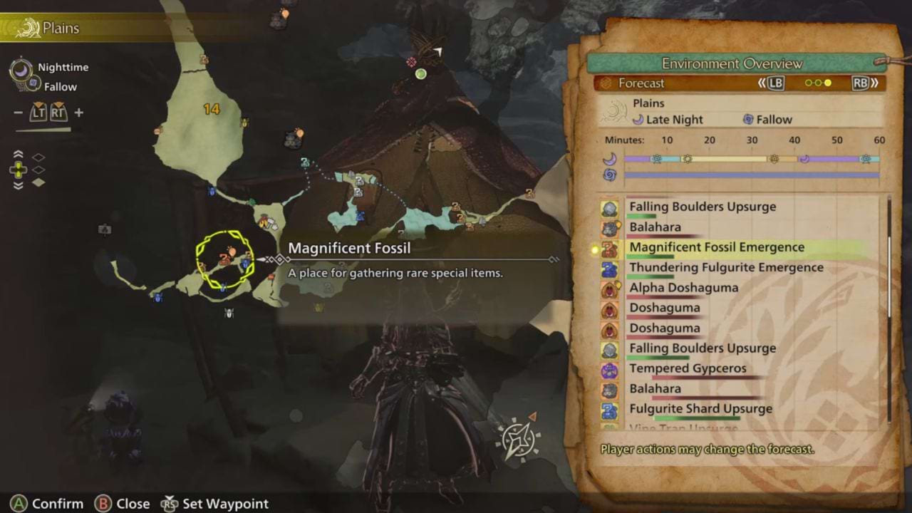 Genesis-Opal farmen in Monster Hunter Wilds Karte