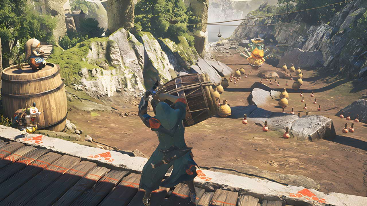 Monster Hunter Wilds Die Große Stätte Fass-Bowling