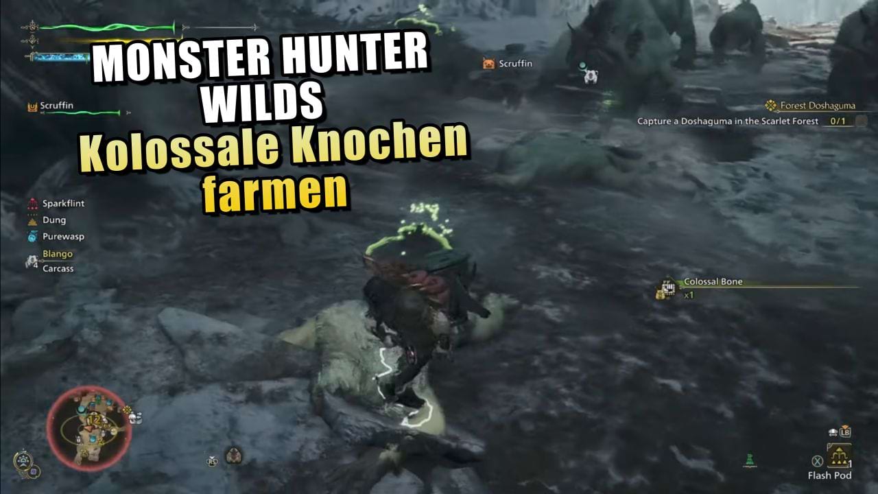 Kolossale Knochen farmen in Monster Hunter Wilds – die besten Fundorte & Tipps!