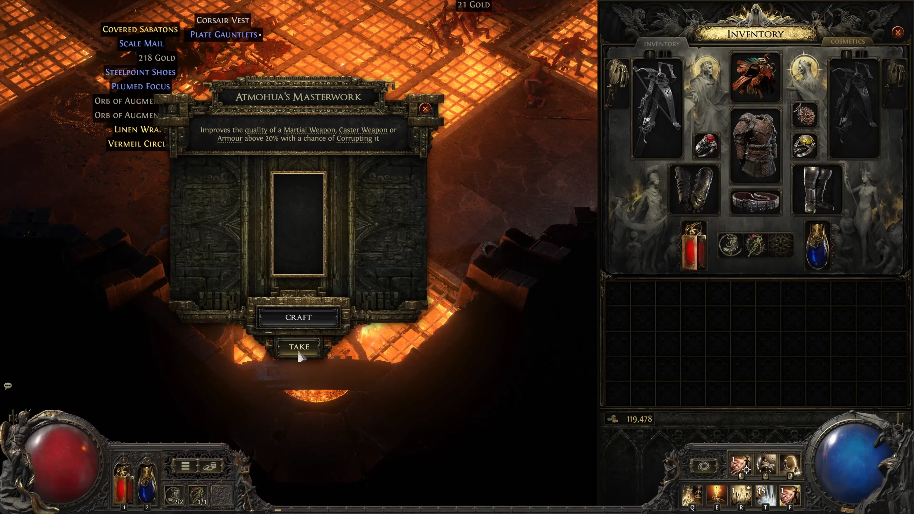 Anfertigungsmechaniken im Vaal-Tempel von Path of Exile 2