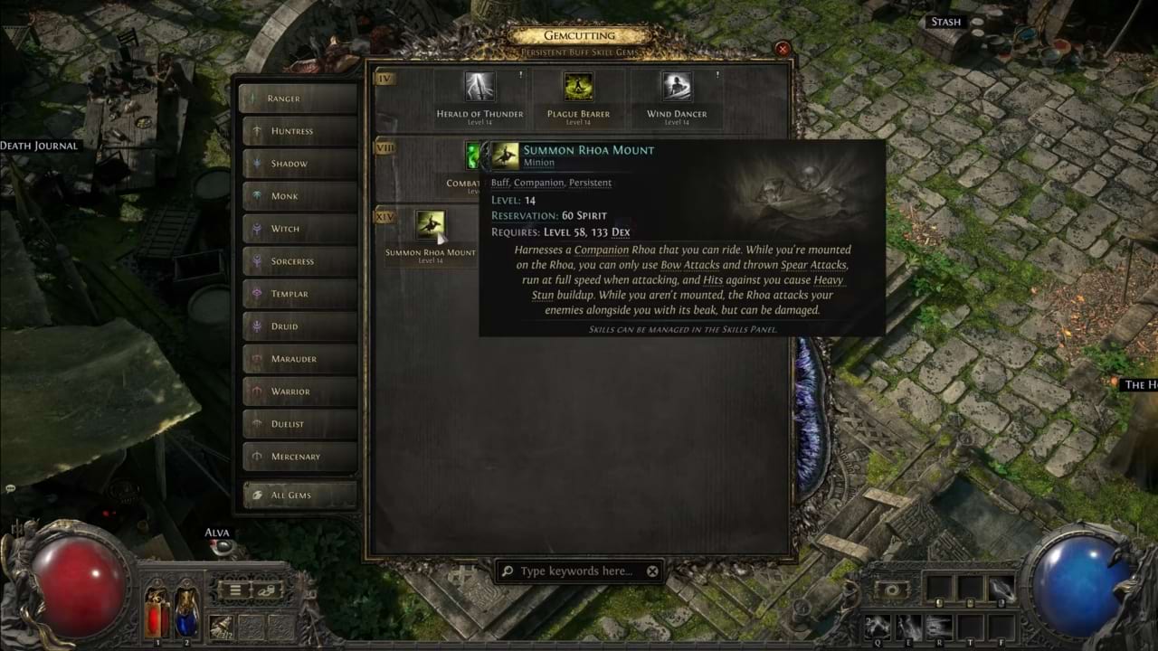 Path of Exile 2: Rhoa Reittier beschwören
