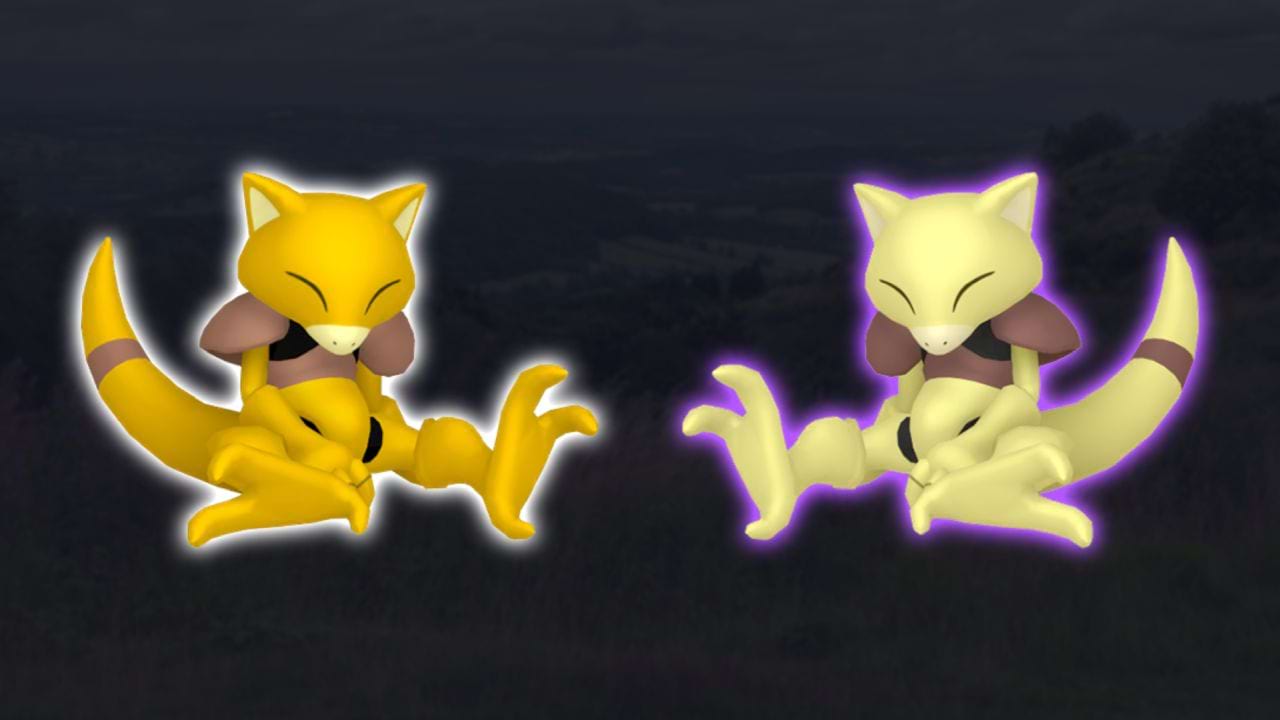 Pokémon GO Abra Normal und Schillernd Shiny