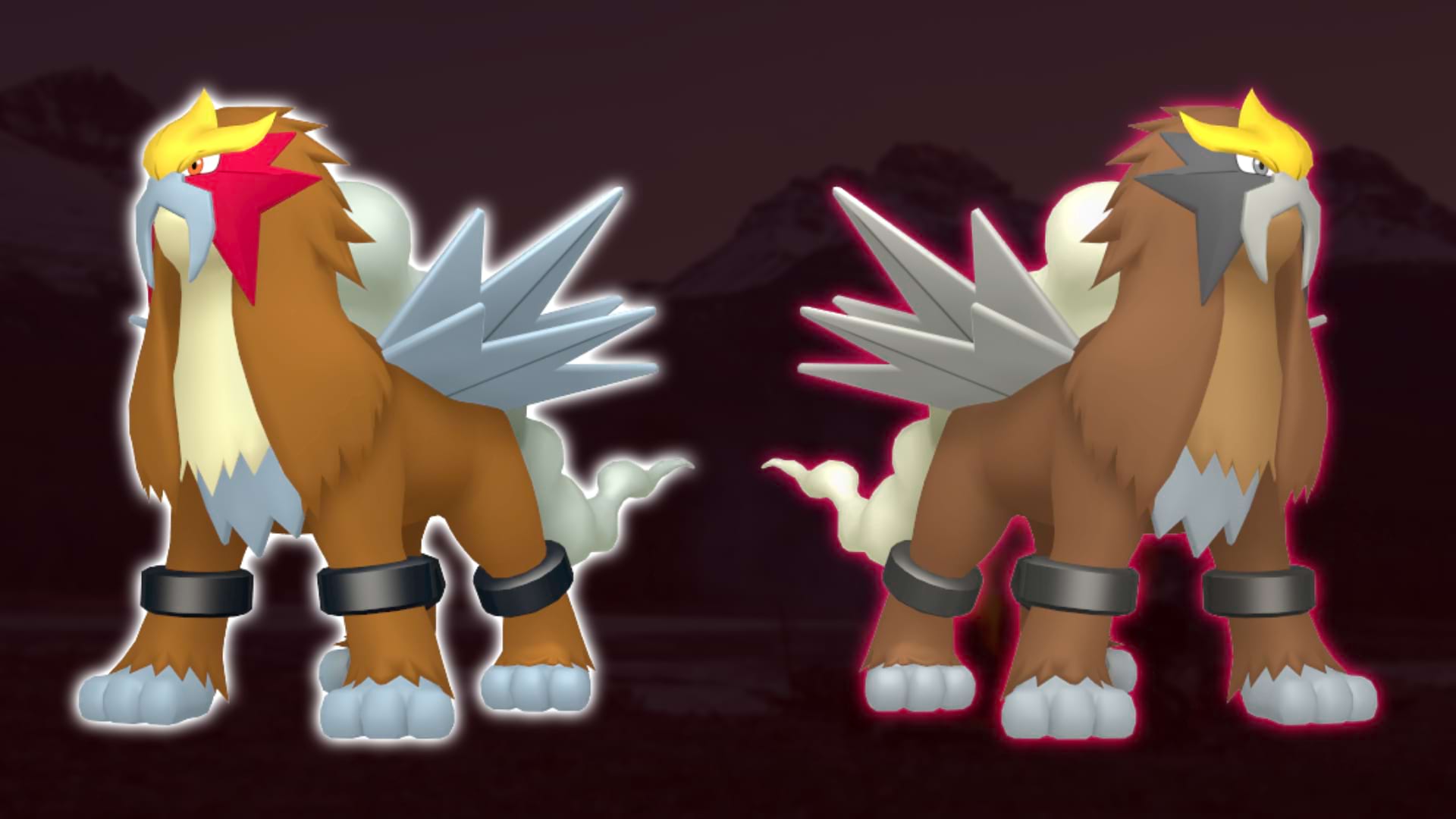 Pokémon GO Entei Normal und Schillernd Shiny
