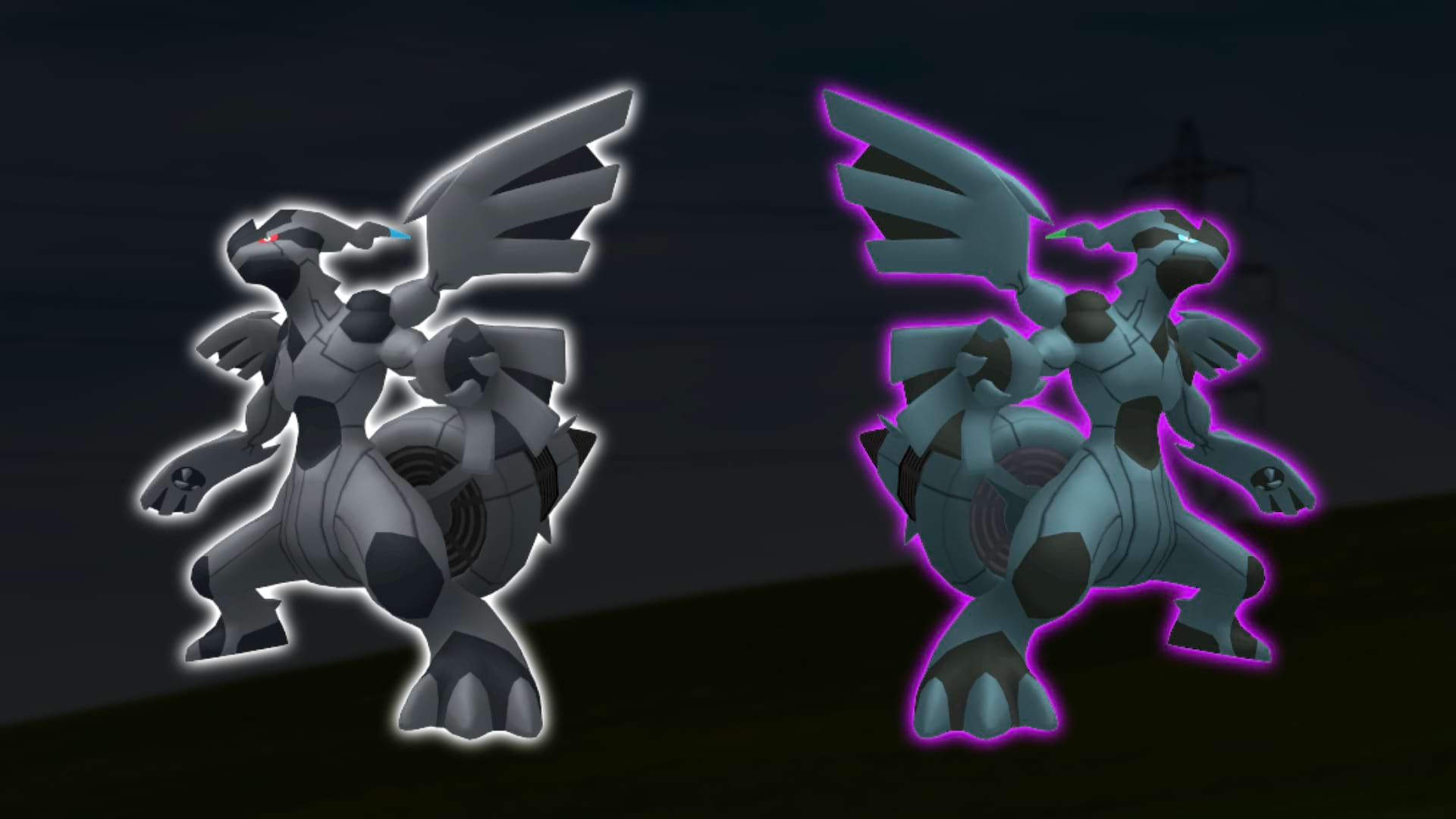 Zekrom Normal und Schillernd Shiny