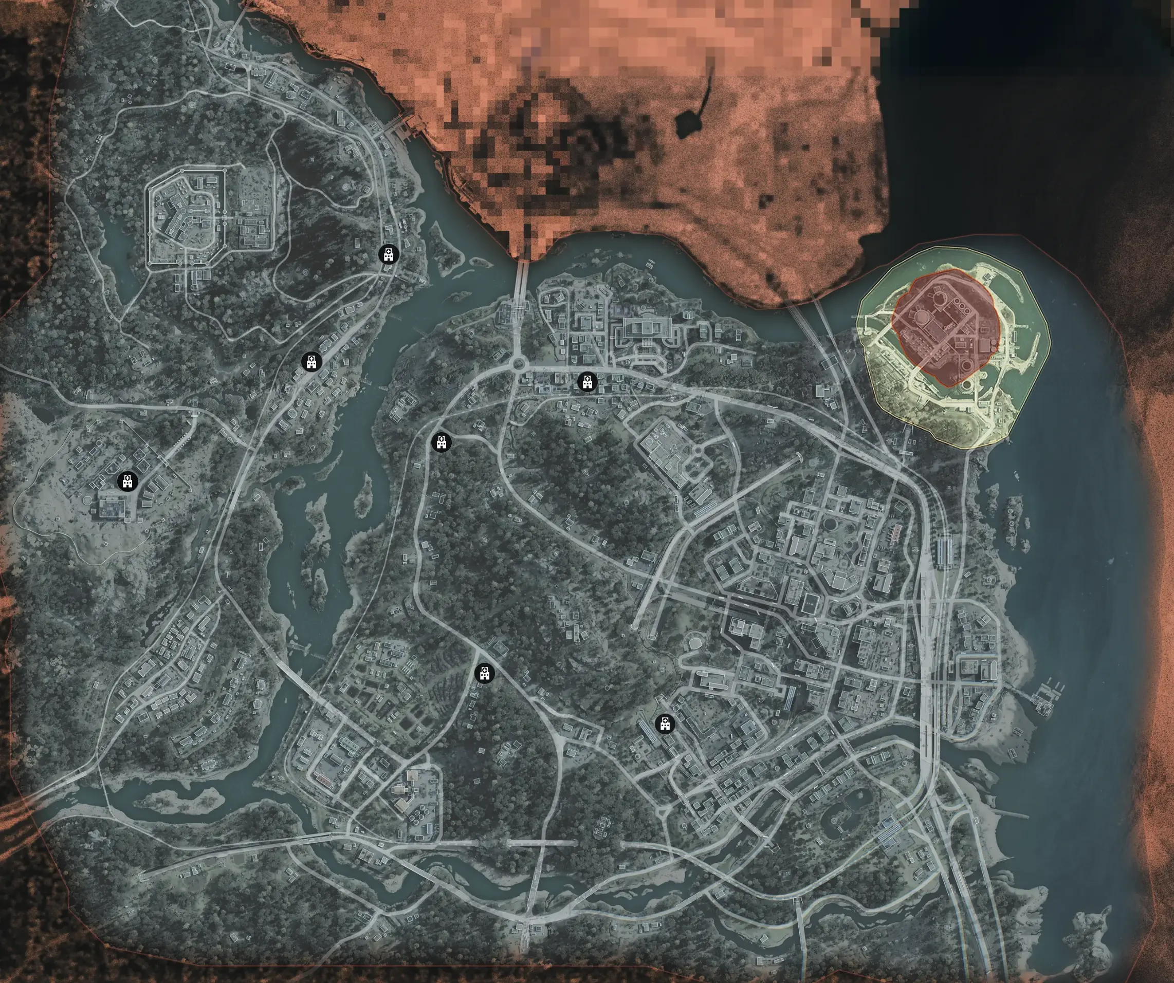 Krankenhäuser in DMZ von Modern Warfare 4
